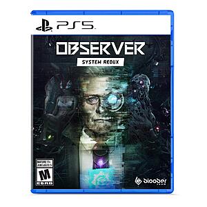 Observer: System Redux (PS5, PS4 or Xbox Series X/One) $9.99 + Free Store Pickup