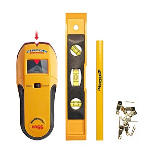 Zircon StudSensor HD55 w/ Picture Hanging Kit, Level and Carpenters Pencil $13 + Free Shipping