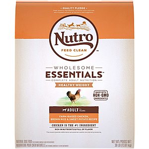 Prime Members: Select Nutro Wholesome Essentials Dry Dog Food $20 Off