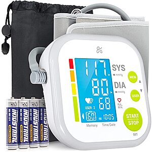 Greater Goods Blood Pressure Monitor - Standard Kit $20 prime free ship