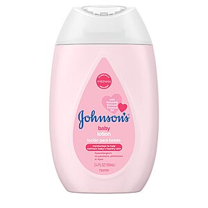 3.4-Oz Johnson's Moisturizing Mild Pink Baby Lotion w/ Coconut Oil  $1.64 w/S&S + Free Shipping w/ Prime or on $25+