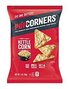 Popcorners Snack Pack, Gluten Free, Vegan Snack Kettle Corn, 1 Oz (Pack of 20) & More~$8.58 With S&S @ Amazon~Free Prime Shipping!