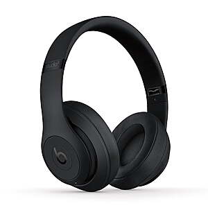 Beats Studio3 Wireless Noise Cancelling Headphones with Apple W1 Headphone Chip- Matte Black $99