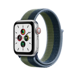 Apple Watch SE (1st Gen) GPS + Cellular, 40mm Silver Aluminum Case with Sport Loop - Walmart - $199