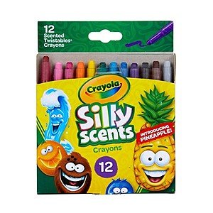 Crayola 30% Off  - 12 Count Silly Scents Twistable Crayons $1.81 (and more)