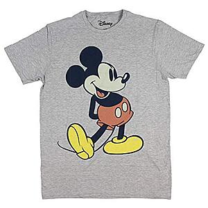 Disney mens Disney Men s Giant Mickey Mouse Gray Graphic T Shirt, Charcoal Snow Heather, Medium US $11.92