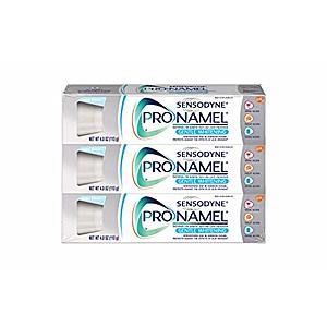 Sensodyne Pronamel Gentle Whitening or Toothpaste for Sensitivity 4 oz (Pack of 3) for $11.85 (or less with S&S) AC at Amazon