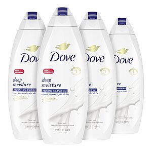 4-Pack 22oz. Dove Deep Moisture Body Wash $13.70 w/ Subscribe & Save