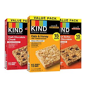 Kind Bars Multi-Packs, Up to 50% off, 35% coupon plus 5-15% S&S,18 different items to choose from, various prices