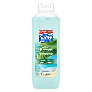 30oz Suave Essentials Shampoo or Conditioner (Ocean Breeze) 2 for $2 + Free Store Pickup