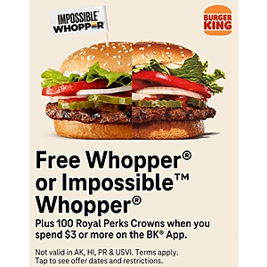 T-Mobile Customers 06/28/22: BK Free Whopper*, 6-Month USA Today digital subscription, $25 sign-up reward to Robinhood