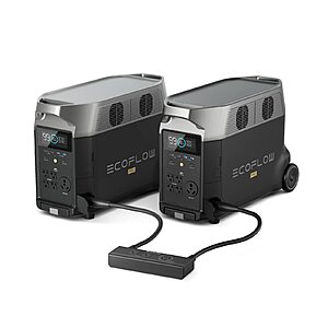 ECOFLOW 2x DELTA Pro with Double Voltage Hub + 400W Solar Panel Free with Coupon $4628.46