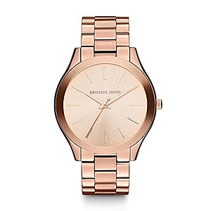 Michael Kors Women's Slim Runway Three-Hand Watch (Rose Gold) $87.18 + Free Shipping