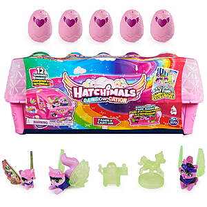 13-Piece Hatchimals CollEGGtibles Rainbow-Cation Wolf Family Playset w/ 10 Wolf Hatchimals $13 + Free Shipping w/ Prime or on $25+