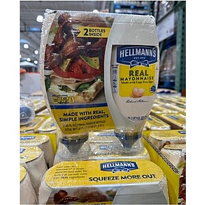 Hellman's (2 Pack) 25 oz Squeeze Bottles ---  Costco In-Store Special ($6.59 after automatic $3 coupon discount)