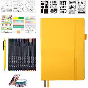 Feela Yellow Dotted Journal Kit $13.79 + Free shipping w/ Prime or $25+