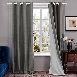 2-PK Deconovo Lightweigt 100% Blackout Curtains $9.99 - $20.21+ Free Shipping w/ Prime or $35+