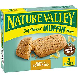 Select CVS Stores: 5-Ct Nature Valley Soft-Baked Muffin Bars (Lemon Poppy Seed) $1.60 + Free Store Pickup