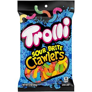 7.2-oz Trolli Sour Brite Crawlers Candy Gummy Worms (Various Flavors) From $1.65 w/ S&S + Free Shipping w/ Prime or on $35+