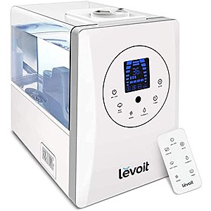 Levoit 6-Liter Warm and Cool Mist Ultrasonic Humidifier in White $72.99 +FS