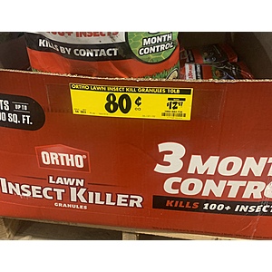 Ortho 10lb Lawn Insect Killer for Gardens/Perimeter Treatment 3mo/10K sqft - YMMV In Store Home Depot $0.8