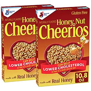 General Mills Cereals: 10.8oz Honey Nut Cheerios, 11.7oz Golden Grahams & More 2 for $3 + Free Store Pickup