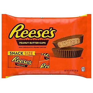 9-10.5 oz Reese's Snack Size Milk Chocolate Peanut Butter Halloween Candy: 2 for $3.60 w/Free Store Pickup on $10 Orders @ Walgreens