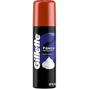 2-Oz Gillette Men's Foamy Regular Shaving Cream (Travel Size) $0.25 + Free Store Pickup ($10 Minimum Order)