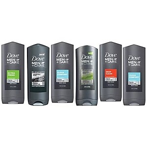 6-Pack 13.5oz Dove Men's Shower Gel $20 & More + Free S/H w/ Amazon Prime