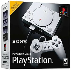 Sony PlayStation Classic Console (20 Pre-Installed Games) & 2 Controllers $30 + Free Shipping