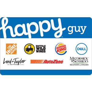 $50 Happy Gift Card (Home Depot, Dell, & More) + Earn 4x Kroger Fuel Points $45 + Free Shipping