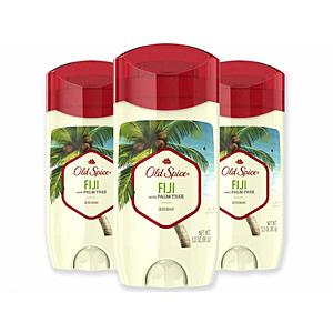 3-Pack 3oz Old Spice Aluminum Free Deodorant: Timber $7.50 or Fiji $6.75 w/ Subscribe & Save
