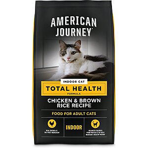 15-Lbs American Journey Indoor Cat Total Health Formula Dry Cat Food $16.85 w/ Autoship + Free Shipping $49+