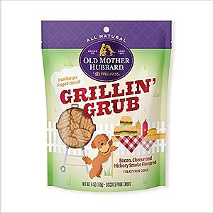 6-Oz Old Mother Hubbard Grillin’ Grub Dog Treats $1.60 w/ S&S + Free Shipping w/ Amazon Prime or Orders $25+