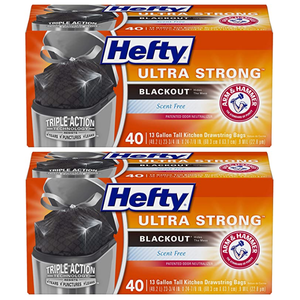 40-Count 13-Gallon Hefty Ultra Strong Tall Kitchen Trash Bags 2 for $9.60 & More