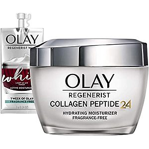 1.7-Oz Olay Regenerist Collagen Peptide 24 Face Moisturizer + Trial Size Whip Face Moisturizer $12.44 + Free Shipping