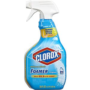 30-Oz Clorox Disinfecting Bathroom Foamer with Bleach $2.62 + Free Shipping w/ Prime or on $25+