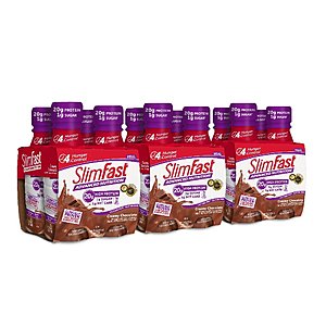 12-Count 11oz Slimfast Advanced Nutrition Protein Shake (Creamy Chocolate) $12.15 w/ S&S + Free S/H