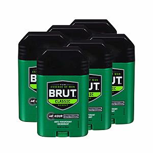 6-Count 2-Oz BRUT Solid Antiperspirant Deodorant $9.50 via Subscribe & Save