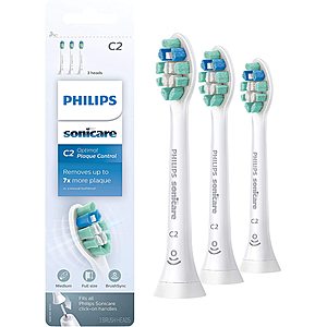 3-Count Sonicare C2 Optimal Plaque Control Toothbrush Head $13.50 & More w/ Subscribe & Save