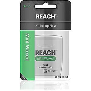 55-Yards Reach Waxed Dental Floss $0.68 w/ S&S + Free Shipping w/ Prime or on $25+