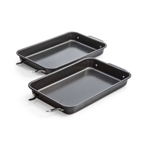 Tools of the Trade: 2-Pc Small Roasting Pans $5.60, 3-Qt. Nonstick Everyday Pan & Lid (black or red) $6.39 & More + SD Cashback + Free Store Pickup at Macy's or FS on $25+