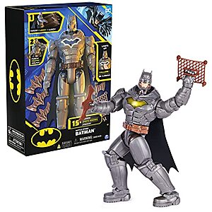 12" DC Comics Battle Strike Batman Action Figure w/ 5 Accessories & 20+ Sounds $8.78 + Free Shipping w/ Prime or on $25+