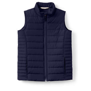 Lands' End Coupon: Kids' Insulated Vest (various) $11.98, Small Solid Open Top Canvas Tote Bag (black) $14.38, 50" x 70" Plush Fleece Throw (various) $5.98 & More + Free S/H