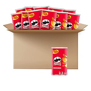 12-Count 2.3-Oz Pringles Potato Crisps Chips (Original) $6.89 w/ S&S + Free Shipping w/ Prime or on $25+