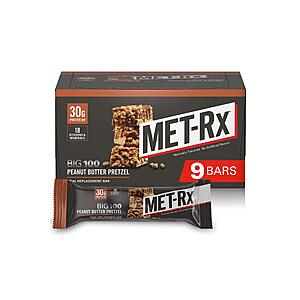 9-Count MET-Rx Big 100 Colossal Protein Bars (Peanut Butter Pretzel) $14.42 + Free Shipping w/ Prime or on $25+