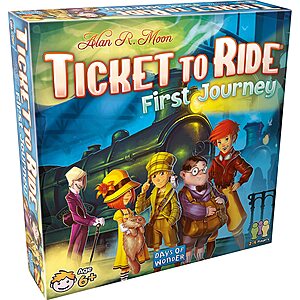 Ticket to Ride Board Games: Europe $18.50, First Journey $11.25