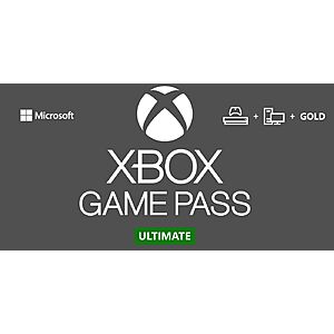 13-Month Microsoft Xbox Game Pass Ultimate Membership (New Subscribers Only) $22.30