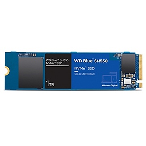 1 TB WD Blue SN550 NVMe Internal SSD for $99.99 w/ promo code MAYSSD45 at Newegg