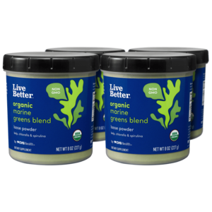 Live Better Organic Marine Greens Blend (Kelp, Chlorella, Spirulina), 8 Oz (Pack of 4) - $11.04